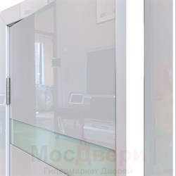 Дверь звукоизоляционная Rw 42dB Prima GL902 Белый Люкс LACOBEL Белый - фото 30478 Дверь звукоизоляционная Rw 42dB Prima GL902 Белый Люкс LACOBEL Белый - фото 30478