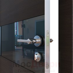 Дверь звукоизоляционная Rw 42dB Prima M901 Венге LACOBEL Черный - фото 30531