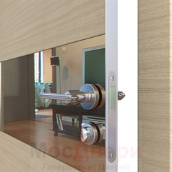 Дверь звукоизоляционная Rw 42dB Prima M901 Капучино Зеркало - фото 30949