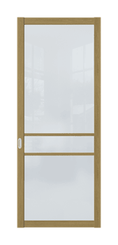 Межкомнатная перегородка Quadra 202 Орех LACOBEL Бронза - фото 32259