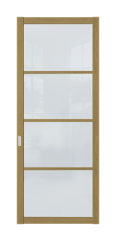 Межкомнатная перегородка Quadra 207 Орех LACOBEL Бронза - фото 32279