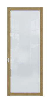 Межкомнатная перегородка Quadra 201 Орех LACOBEL Черный - фото 32299