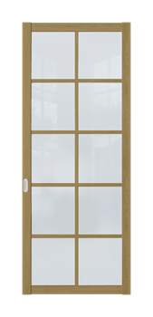 Межкомнатная перегородка Quadra 210 Орех LACOBEL Белый - фото 32329