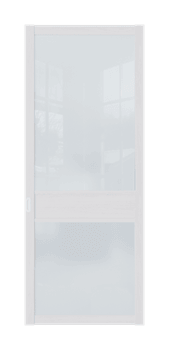 Межкомнатная перегородка Quadra 303 Белая LACOBEL Графит - фото 32359