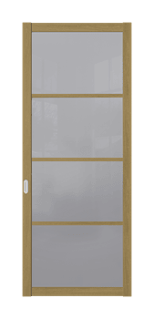 Межкомнатная перегородка Quadra 307 Орех LACOBEL Бронза - фото 32366