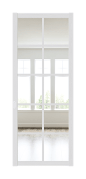 Межкомнатная перегородка Quadra 310 Белая LACOBEL Прозрачный - фото 32378