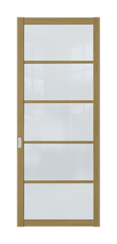 Межкомнатная перегородка Quadra 308 Орех LACOBEL Прозрачный - фото 32379