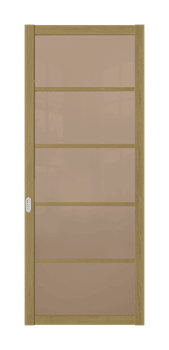 Межкомнатная перегородка Quadra 308 Орех LACOBEL Прозрачный - фото 32380