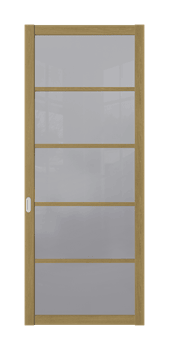 Межкомнатная перегородка Quadra 308 Орех LACOBEL Прозрачный - фото 32381