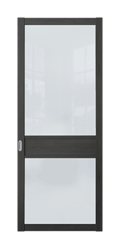 Межкомнатная перегородка Quadra 303K Черная LACOBEL Белый - фото 32399