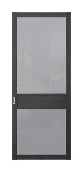 Межкомнатная перегородка Quadra 303K Черная LACOBEL Белый - фото 32401