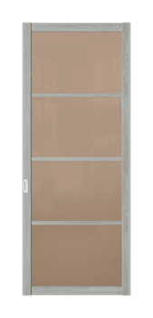 Межкомнатная перегородка Quadra 307K Серая LACOBEL Прозрачный - фото 32405