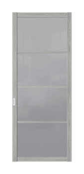 Межкомнатная перегородка Quadra 307K Серая LACOBEL Прозрачный - фото 32406