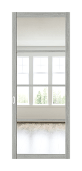 Межкомнатная перегородка Quadra 307K Серая LACOBEL Прозрачный - фото 32408