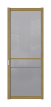 Межкомнатная перегородка Quadra 302K Орех LACOBEL Белый - фото 32431