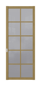 Межкомнатная перегородка Quadra 410K Орех LACOBEL Белый - фото 32481