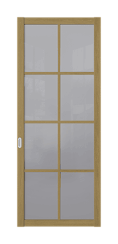 Межкомнатная перегородка Quadra 409 Орех LACOBEL Прозрачный - фото 32546