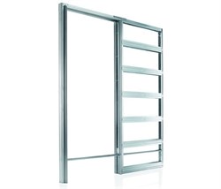 Дверь пенал скрытого монтажа Profil Invisible SPE Alum - фото 36980