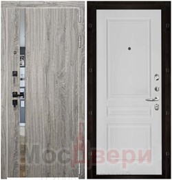 Входная дверь Langley Дуб Серый / Белая Эмаль - фото 37881