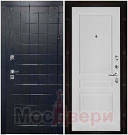 Входная дверь Hoff Security Черный жемчуг / Белая Эмаль - фото 37966