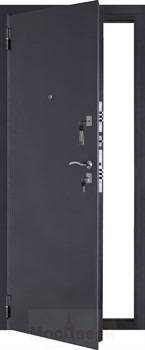 Входная дверь Karin Антик серебристый / Дуб Неаполь - фото 38226