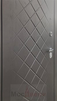 Входная дверь Denholm Дуб Нуар / Капучино Зеркало - фото 38374