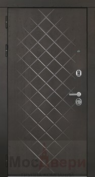 Входная дверь Denholm Дуб Нуар / Капучино Зеркало - фото 38381