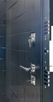Входная дверь Хофф Секьюрити Акустик Rw 50dB Черный жемчуг / Дуб Брандо - фото 38486