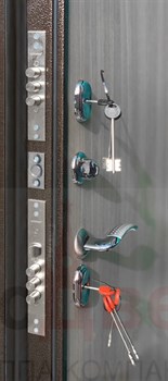 Входная дверь Safe Thermo Антик серебристый / Белая Эмаль - фото 38816