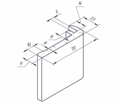 Наличник телескоп CL 70*10*2170 Ламинированный - фото 39577