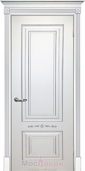 Межкомнатная дверь Soprana Bianco Argento глухая - фото 39996