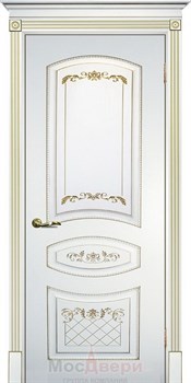 Межкомнатная дверь Chianti Bianco Oro глухая - фото 40000