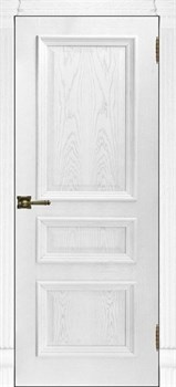 Межкомнатная дверь шпон производитель Ульяновские двери Пенелопа Дуб Молочный глухая - фото 40719
