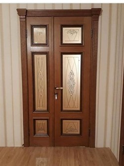 Межкомнатная дверь Антей Дуб Брандо со стеклом - фото 40745