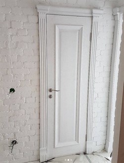 Межкомнатная дверь Медея Дуб Молочный глухая - фото 40748