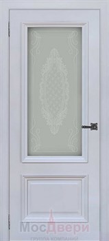 Межкомнатная дверь Амьен Ясень Грау со стеклом - фото 40804