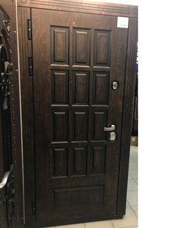 Входная дверь Halmstad Thermo Античный дуб / Белая Эмаль - фото 40889