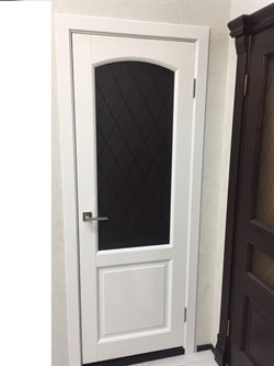 Межкомнатная дверь Ричмонд Белый Классик Мателюкс - фото 41086