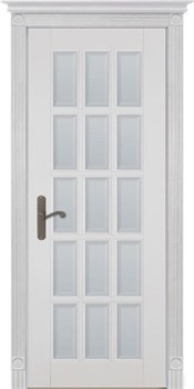 Межкомнатная дверь Астон-O Белый Классик Мателюкс с фацетом - фото 41109