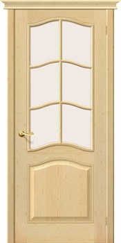 Межкомнатная дверь M-7 Без отделки Сатинат белый - фото 41959