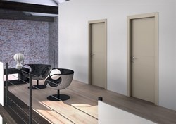 Межкомнатная дверь Akka Laccato RAL 7019 - фото 42309