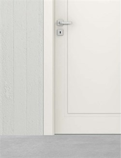 Межкомнатная дверь V-Care Laccato Bianco Vetro 6 mm - фото 43120