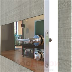 Межкомнатная дверь с шумоизоляцией Rw 31dB Prima M901 Дуб мраморный Зеркало - фото 50653