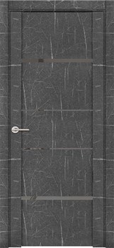 Межкомнатная дверь Profil 2.83RTM Черный Мрамор Зеркало Грей - фото 51296