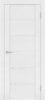 Межкомнатная дверь Profil 7SNT Сильвер матовый LACOBEL Белый - фото 51721