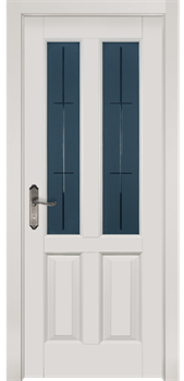 Межкомнатная дверь Темпл Белый Классик Мателюкс - фото 56064