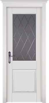 Межкомнатная дверь Ставангер-O Белый Классик Мателюкс - фото 56066