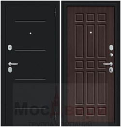 Входная дверь ML-1 Черный бархат / Венге - фото 56167