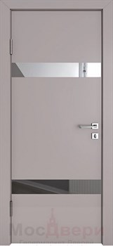 Межкомнатная дверь с шумоизоляцией Rw 31dB Prima GL902 Стоун Зеркало - фото 56285