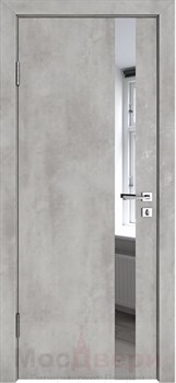 Дверь звукоизоляционная Rw 42dB Prima GL907 Бетон Платина Зеркало - фото 56311